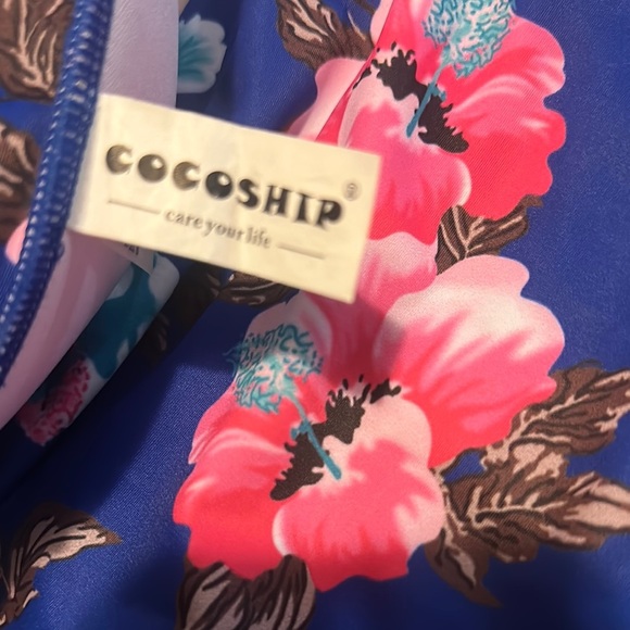 COCOSHIP Blue Floral Bikini - Picture 5 of 9